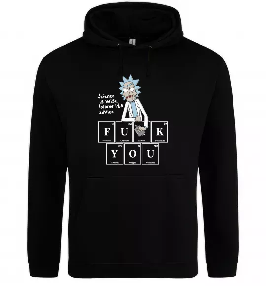 Мужская толстовка (худи) Rick`s advice Черный фото