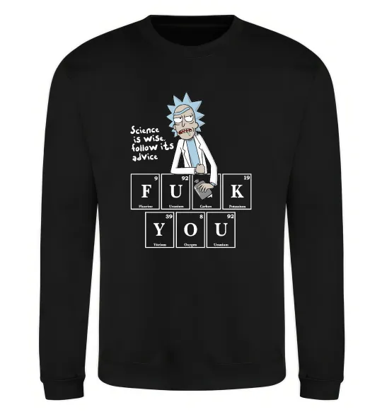 Світшот Rick`s advice Чорний фото