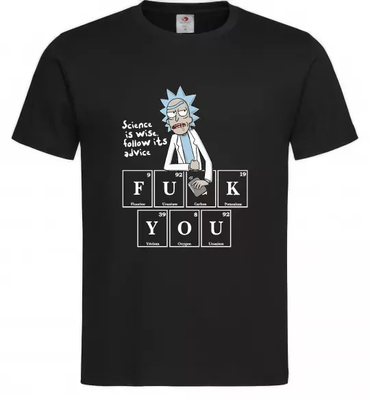Чоловіча футболка Rick`s advice Чорний фото