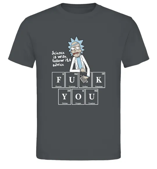 Чоловіча футболка Rick`s advice Графіт фото