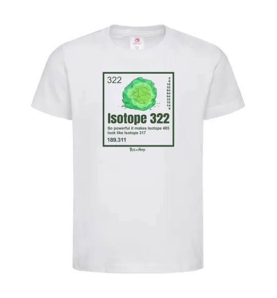 Детская футболка Isotope 322 Белый фото