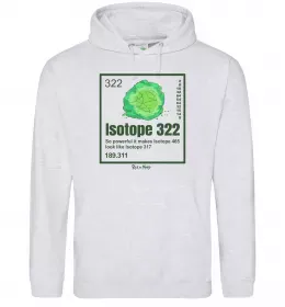 Мужская толстовка (худи) Isotope 322 Серый меланж фото