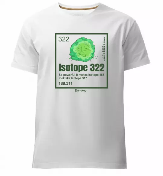 Мужская премиум футболка Isotope 322 Белый фото