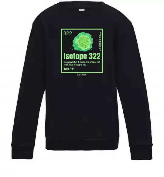 Детский Свитшот Isotope 322 Черный фото