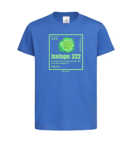 Детская футболка Isotope 322 Ярко-синий фото