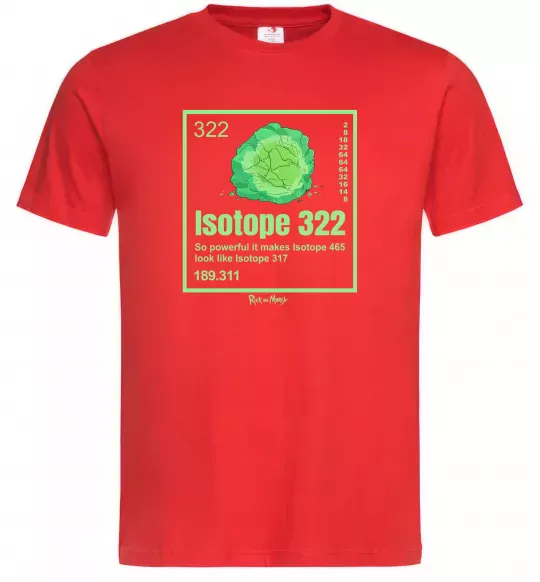 Мужская футболка Isotope 322 Красный фото