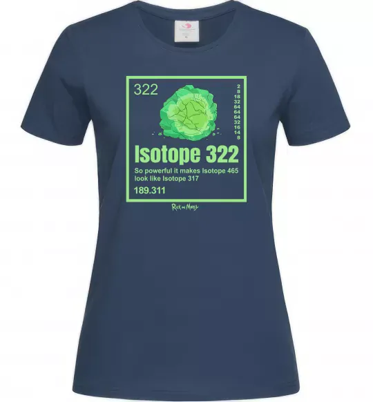 Женская футболка Isotope 322 Темно-синий фото