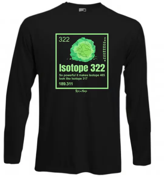 Лонгслив Isotope 322 Черный фото