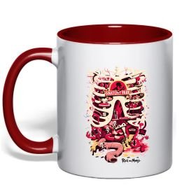 Чашка с цветной ручкой Rick and Morty Anatomy park