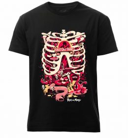 Мужская премиум футболка Rick and Morty Anatomy park