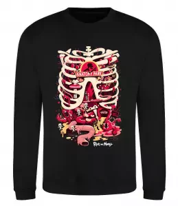 Свитшот Rick and Morty Anatomy park Черный фото