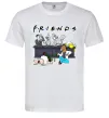 Мужская футболка Cartoon alcohol friends Белый фото