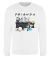 Свитшот Cartoon alcohol friends Белый фото