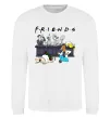 Світшот Cartoon alcohol friends Білий фото