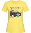 Женская футболка Cartoon alcohol friends Лимонный фото