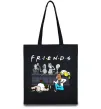 Эко-сумка Cartoon alcohol friends Черный фото