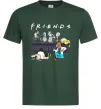 Мужская футболка Cartoon alcohol friends Темно-зеленый фото