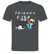 Мужская футболка Cartoon alcohol friends Графит фото