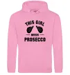Жіноча толстовка (худі) This girl needs Prosecco Рожевий фото