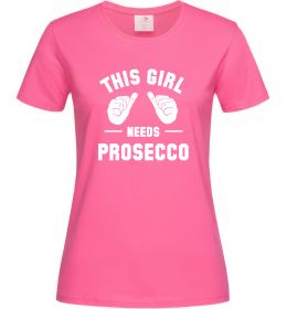 Жіноча футболка This girl needs Prosecco Жіноча футболка This girl needs Prosecco