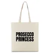 Эко-сумка Prosecco princess Бежевый фото