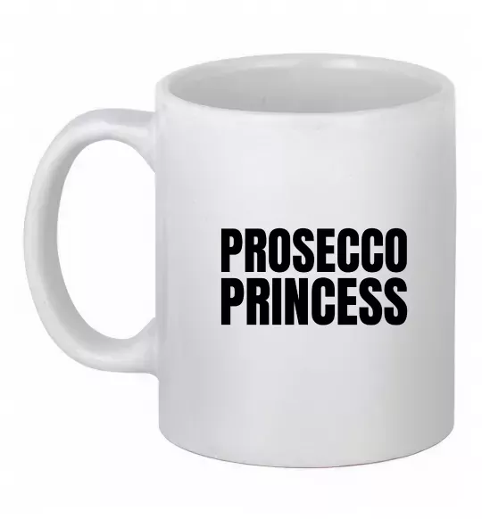 Чашка керамическая Prosecco princess Белый фото