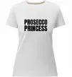 Жіноча преміум футболка Prosecco princess Білий фото