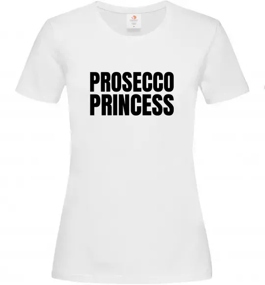 Жіноча футболка Prosecco princess Білий фото