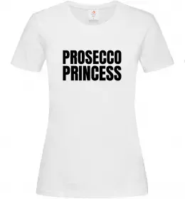 Жіноча футболка Prosecco princess Білий фото