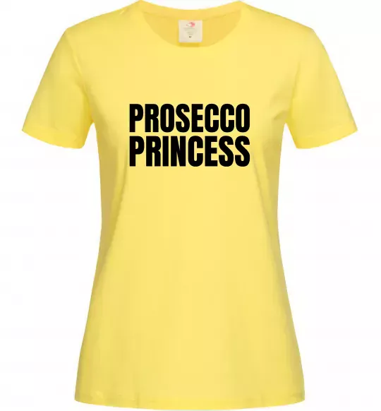 Жіноча футболка Prosecco princess Лимонний фото