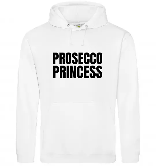 Женская толстовка (худи) Prosecco princess Белый фото
