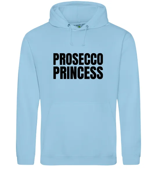 Женская толстовка (худи) Prosecco princess Голубой фото