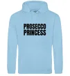 Женская толстовка (худи) Prosecco princess Голубой фото