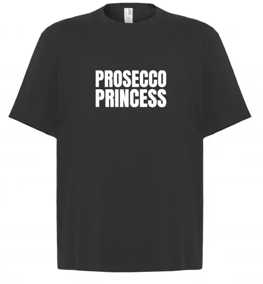 Футболка Оверсайз Prosecco princess Черный фото