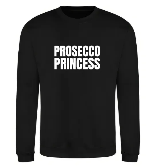 Свитшот Prosecco princess Черный фото
