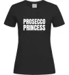 Жіноча футболка Prosecco princess Чорний Жіноча футболка Prosecco princess Чорний фото