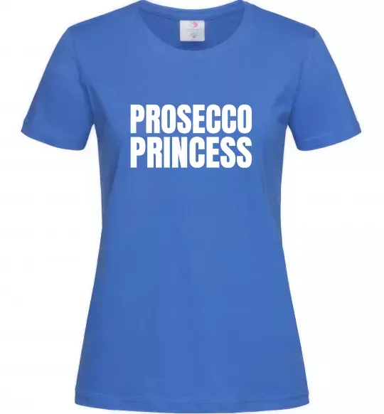 Жіноча футболка Prosecco princess Яскраво-синій фото