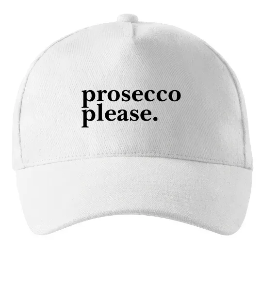 Кепка Prosecco please Білий фото