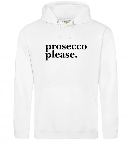 Женская толстовка (худи) Prosecco please Белый фото