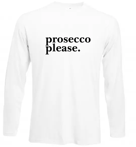 Лонгслив Prosecco please Белый фото