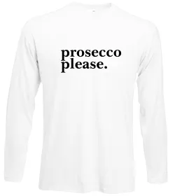 Лонгслів May contain prosecco Білий фото