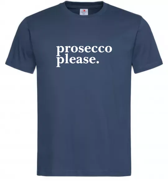 Мужская футболка Prosecco please Темно-синий фото