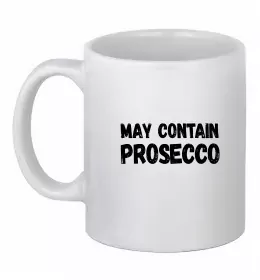 Чашка керамическая Prosecco please Белый фото