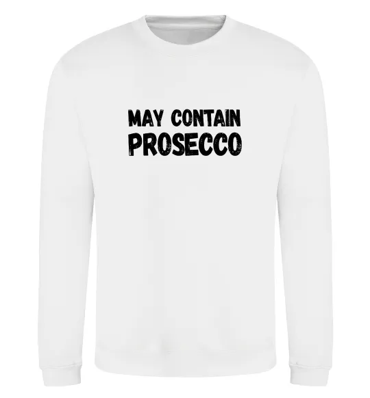 Свитшот May contain prosecco Белый фото