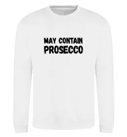Свитшот May contain prosecco Белый фото