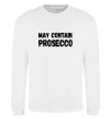 Свитшот May contain prosecco Белый фото