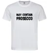 Мужская футболка May contain prosecco Белый фото