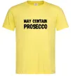 Мужская футболка May contain prosecco Лимонный фото