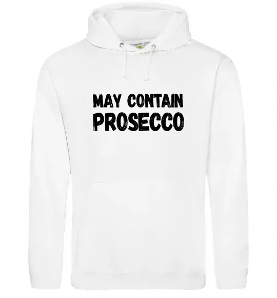 Жіноча толстовка (худі) May contain prosecco Білий фото