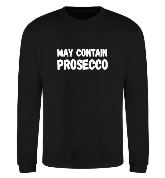Свитшот May contain prosecco Черный фото